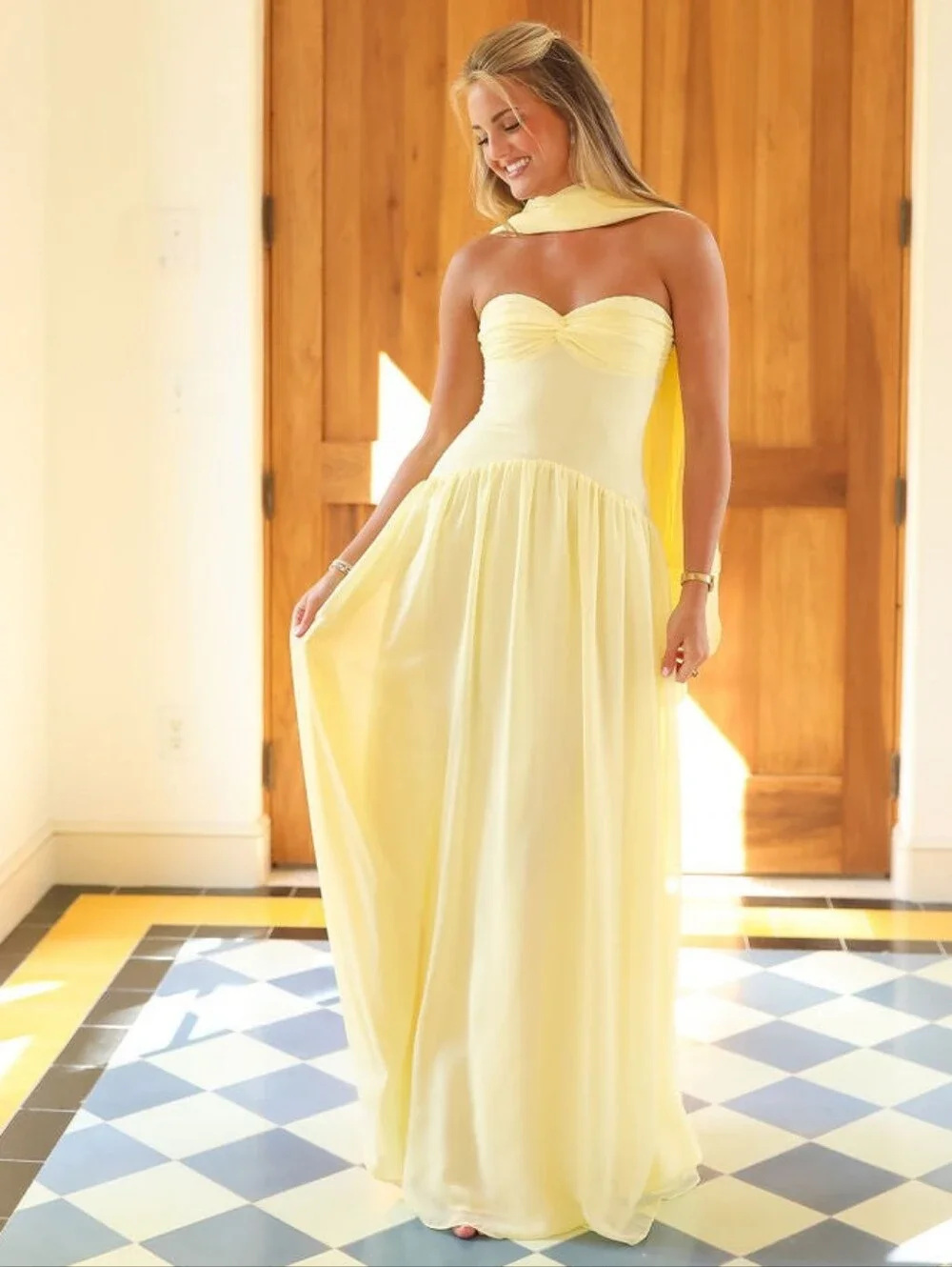 yellow mesh dress Disney Beauty & the Beast Collection by Unique Vintage Yellow Mesh Tulle Belle Swing Dress